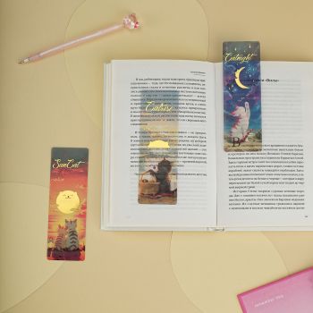 Закладки  для книг, 3шт., 135*45мм, MESHU 