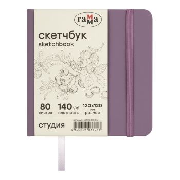 Скетчбук 80л., 120*120 Гамма 