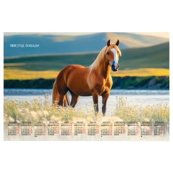 Календарь настенный листовой А1, 590*900 мм BG 